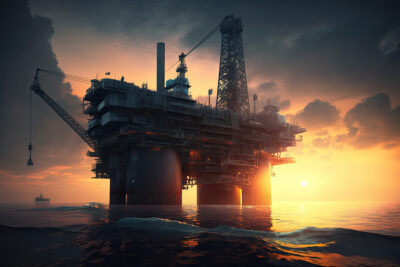 oil-platform-ocean-with-sun-setting-it